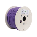 Bobina de Cable Blindado F/UTP de 4 Pares, Z-MAX, Cat6A, Soporte de Aplicaciones 10GBase-T, LS0H (Libre de Gases Toxicos), Color Violeta, 305m