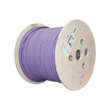 Bobina de Cable Blindado S/FTP de 4 pares, Cat7A, Inmune a Ruido e Interferencias, LS0H (Bajo humo, Cero Halógenos), Color Violeta, 305 m