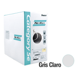 Bobina de Cable UTP 305 m. de Cobre, NetKey, Gris Claro, Categoría 5e (24 AWG), PVC (CM), de 4 pares