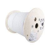 Bobina de Cable Blindado F/UTP de 4 Pares, Cat6A, Soporte de Aplicaciones 10GBase-T, LSZH (Libre de Gases Tóxicos), Color Blanco, 305m