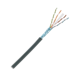 Bobina de Cable Planta Externa con Gel, de 4 pares, Cat6A, Blindado F/UTP, Color Negro, 305m