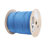 Bobina de Cable Blindado S/FTP de 4 pares, Cat7, Inmune a Ruido e Interferencias, LSZH (Bajo humo, Cero Halógenos), Color Azul, Bobina de 500 m