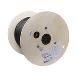 Bobina de Cable UTP de 4 Pares, PanNet, Para Exterior con Gel, Cat6 (23 AWG), Industrial para Climas Extremos, Color Negro, 305 m